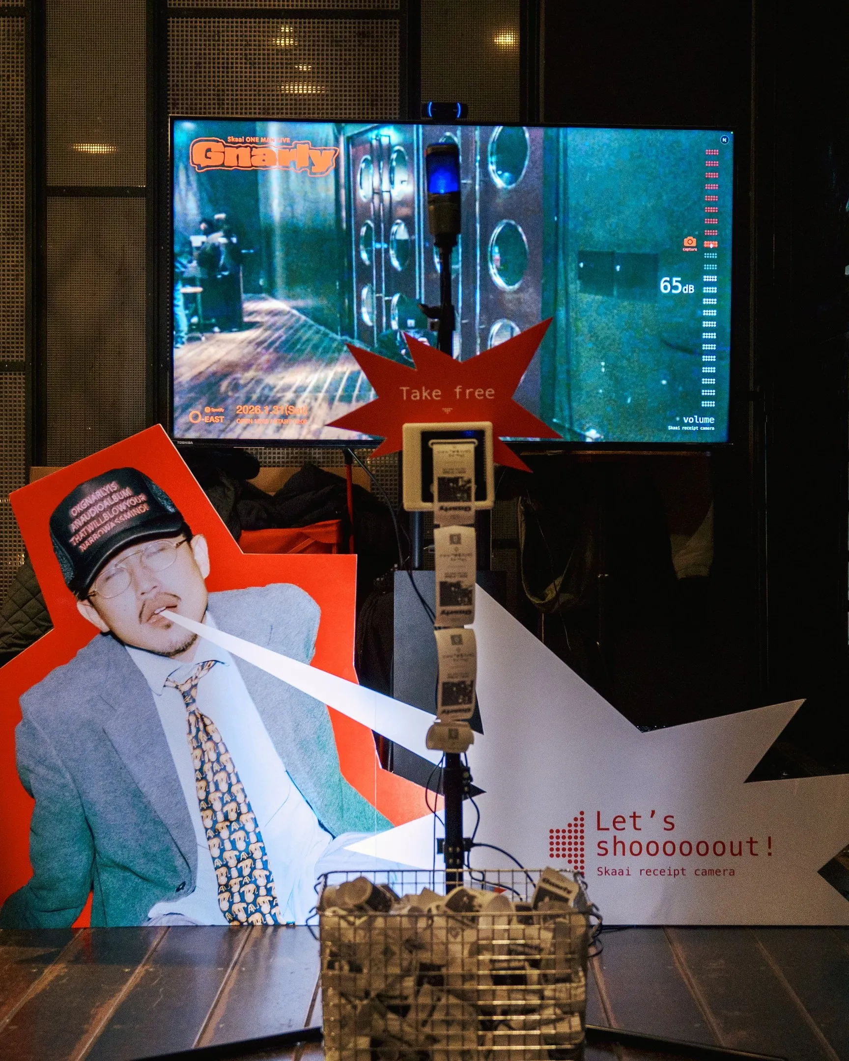 Spotify O-EAST に設置された Shout Camera のブース
